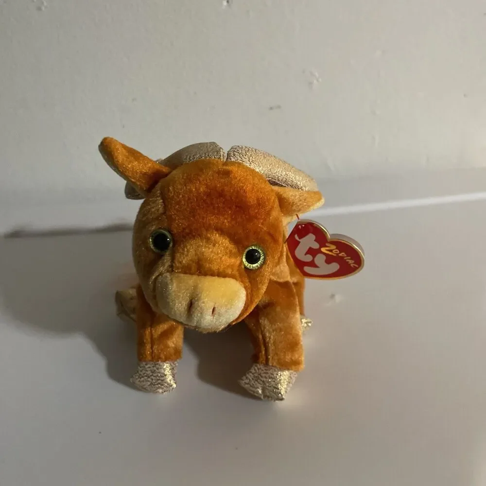 Ty Beanie Baby Ox Zodiac - MWMT (Ox Zodiac)